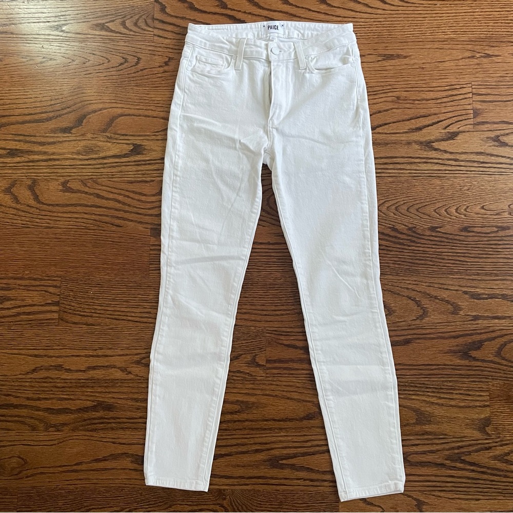Paige White Skinny Jeans Size 27